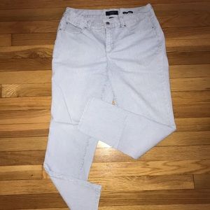 Pin-striped pants